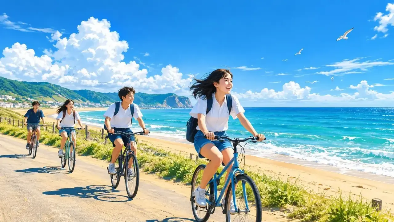 《浪花吻过的夏天》短剧推荐海报 - 黄果短剧